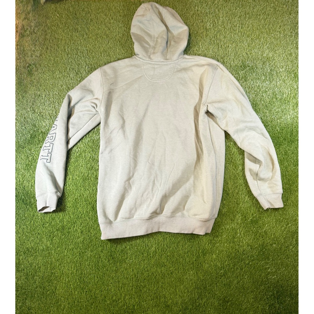 Carhartt Mens Loose Fit Graphic Hoodie Sage Green Spellout Logo Size Medium - Picture 7 of 7